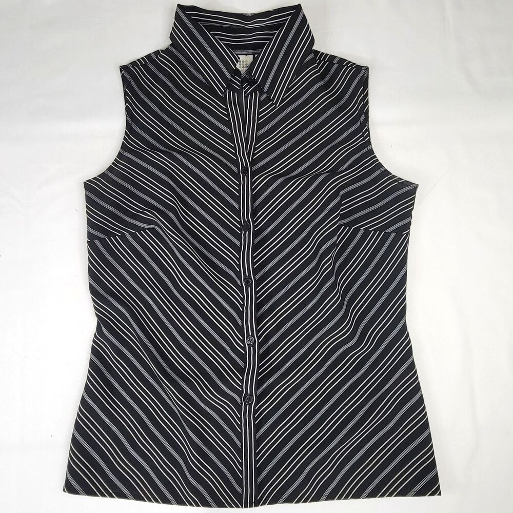 Apt 9 Collar Button Front Stretch Sleeveless Top … - image 4